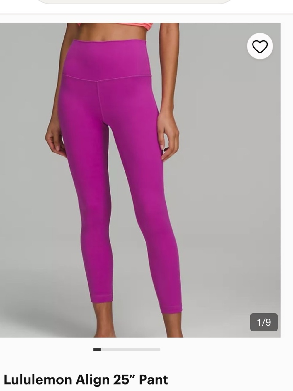 lululemon athletica Align 25” Magenta Leggings